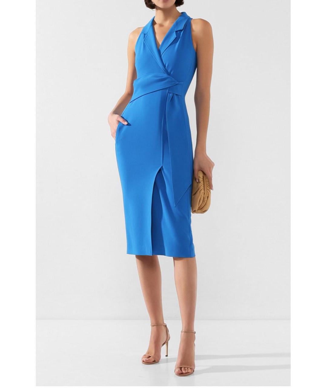 ROLAND MOURET Синее платье, фото 4