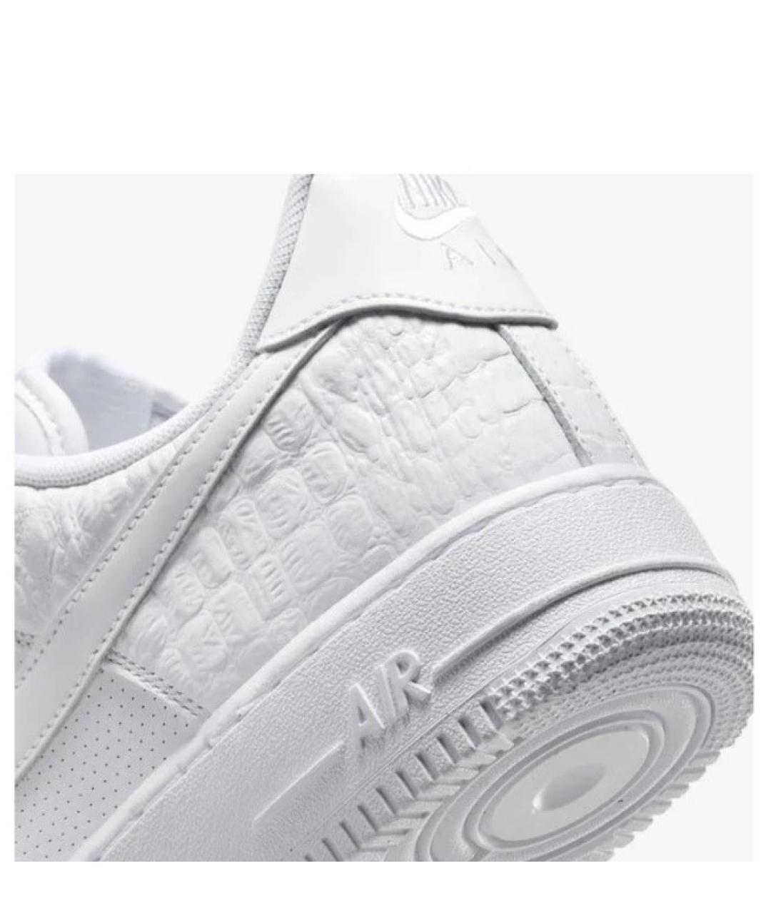 NIKE Белые кожаные низкие кроссовки / кеды, фото 6