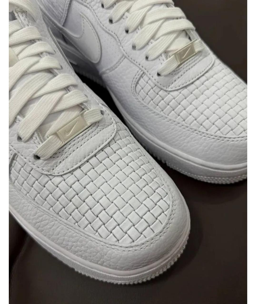 NIKE Белые кожаные низкие кроссовки / кеды, фото 3