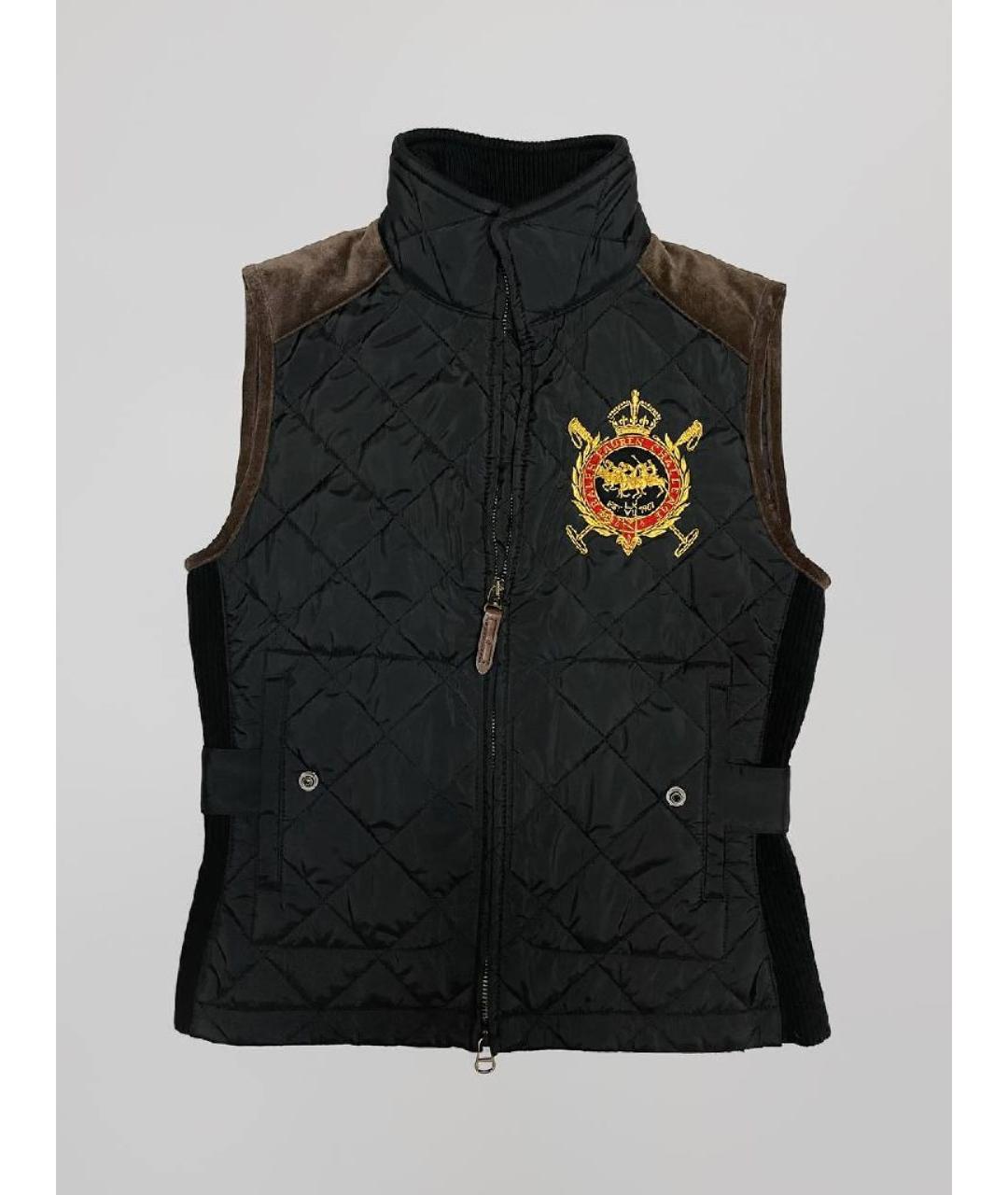POLO RALPH LAUREN Черный полиэстеровый жилет, фото 5