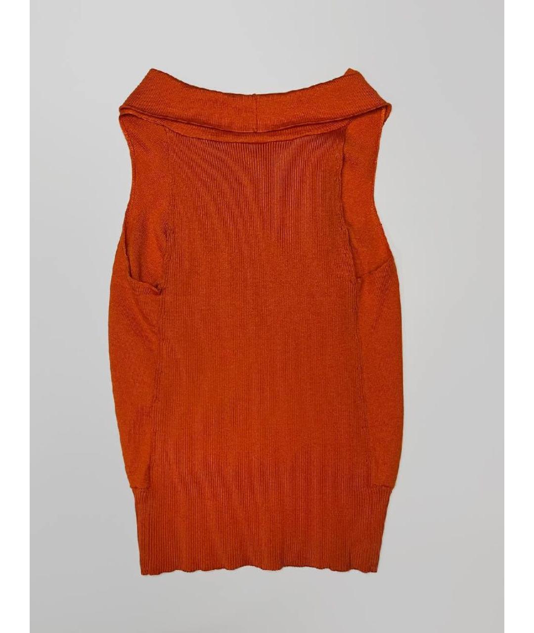 MALO Оранжевая кашемировая майка, фото 2