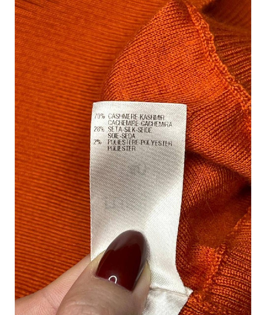 MALO Оранжевая кашемировая майка, фото 4