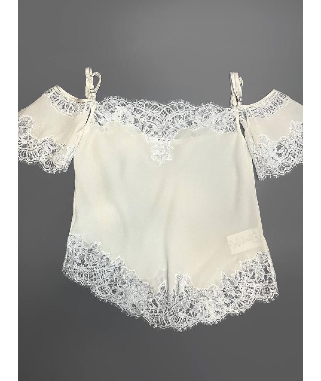 GIVENCHY Белая шелковая майка, фото 2