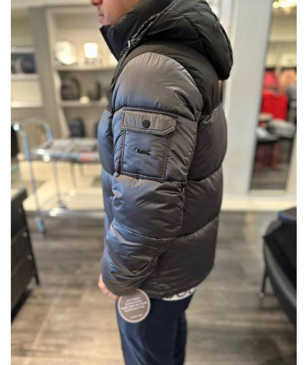 MICHAEL KORS Коричневая полиэстеровая куртка, фото 8