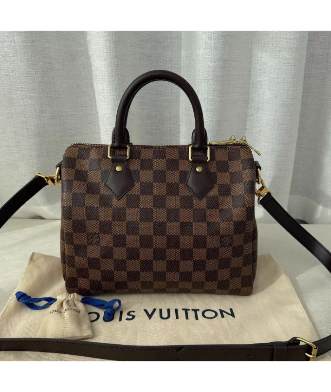 LOUIS VUITTON Коричневая сумка с короткими ручками, фото 2