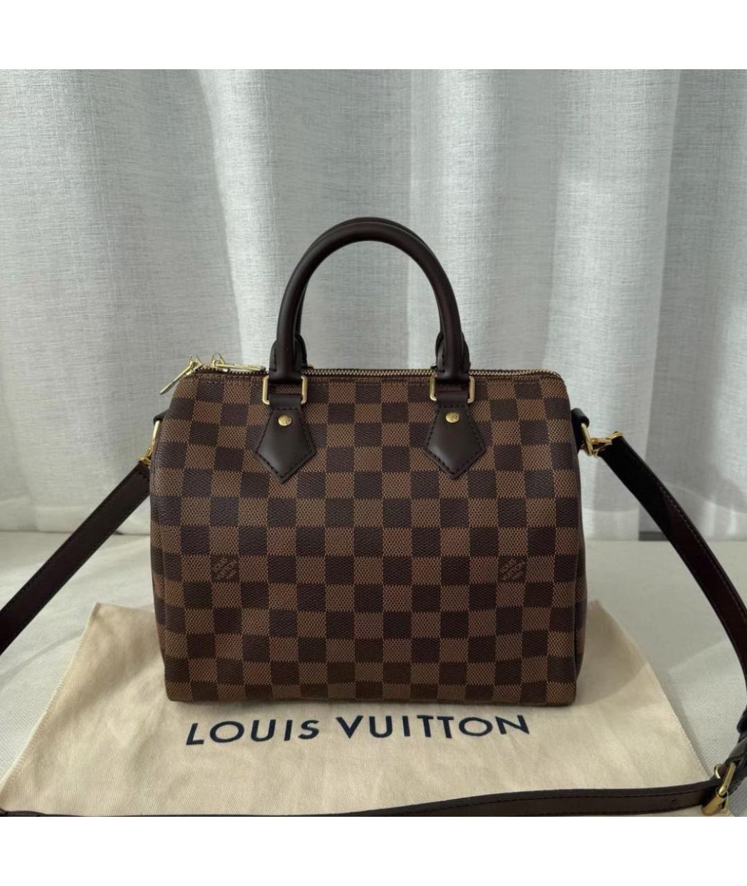 LOUIS VUITTON Коричневая сумка с короткими ручками, фото 3