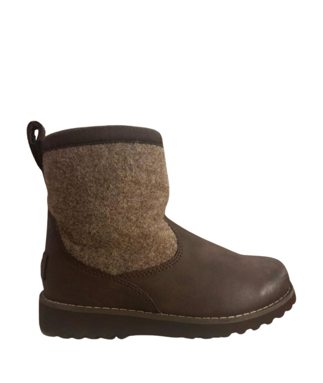UGG AUSTRALIA KIDS Коричневые кожаные сапоги, фото 1