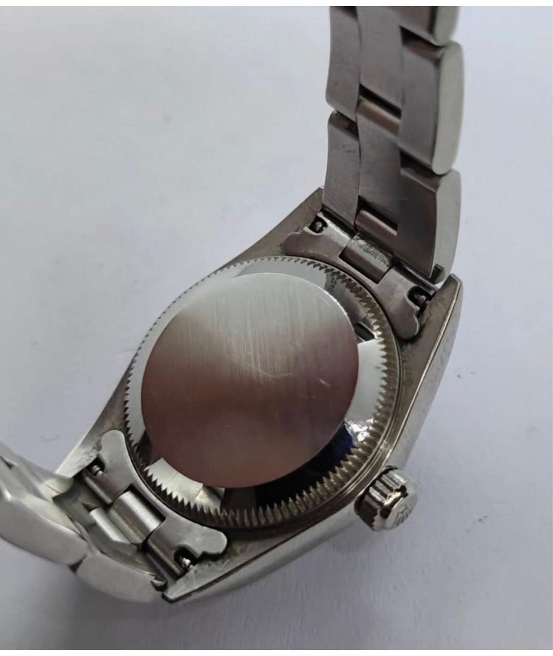 ROLEX Черные металлические часы, фото 5