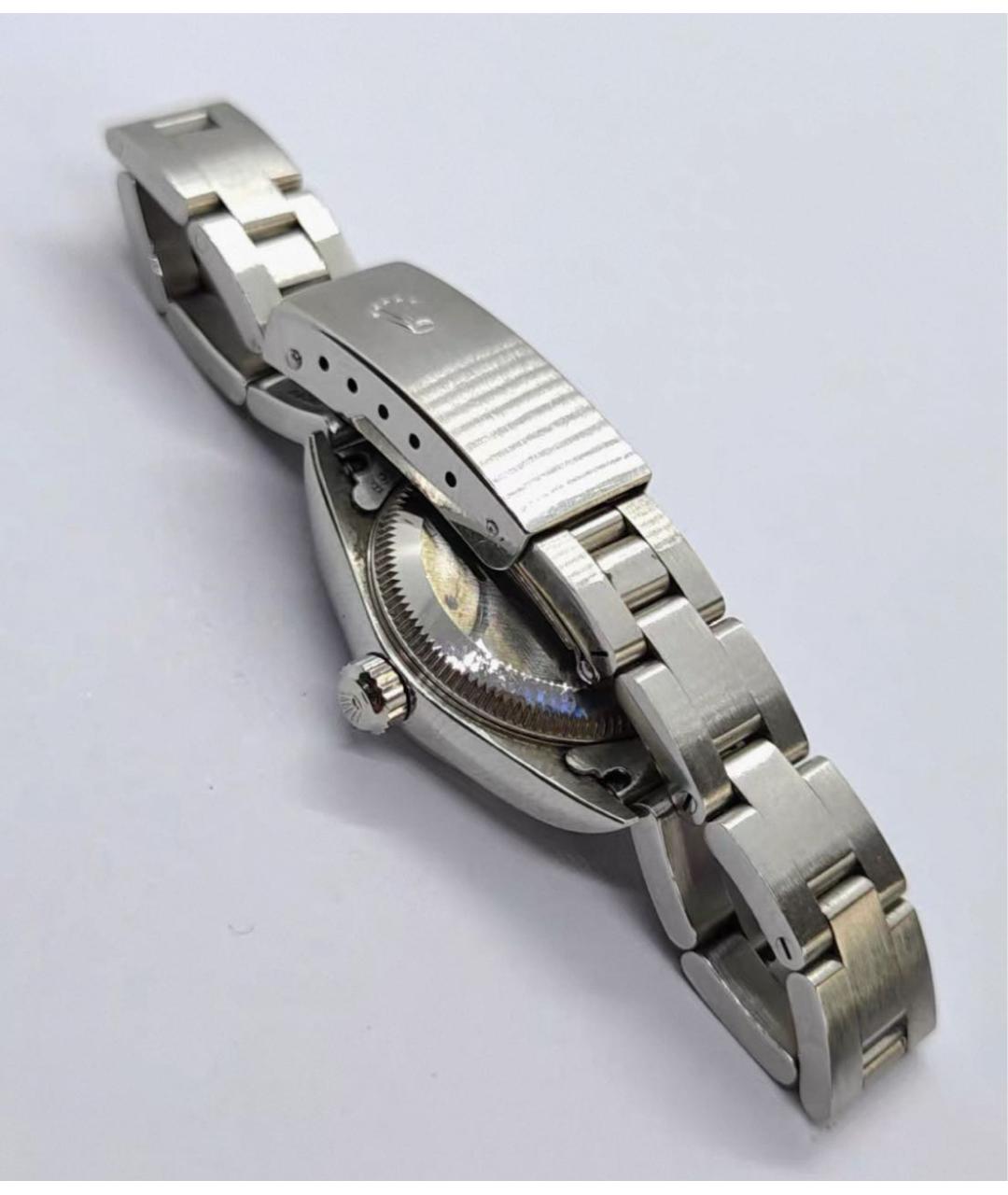 ROLEX Черные металлические часы, фото 3