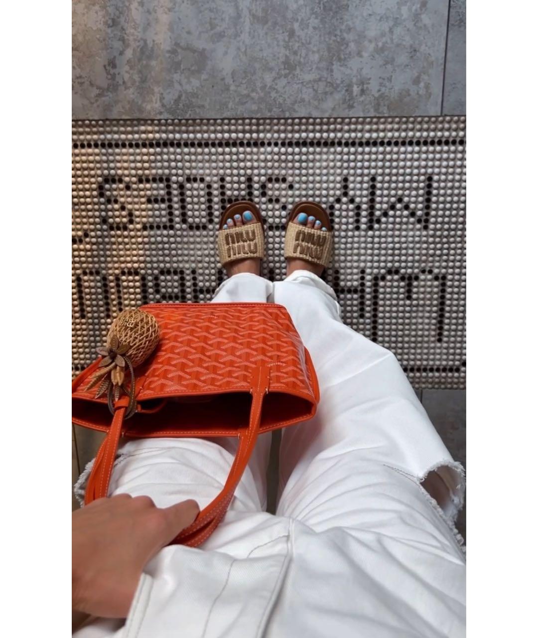 MIU MIU Бежевый брелок, фото 7