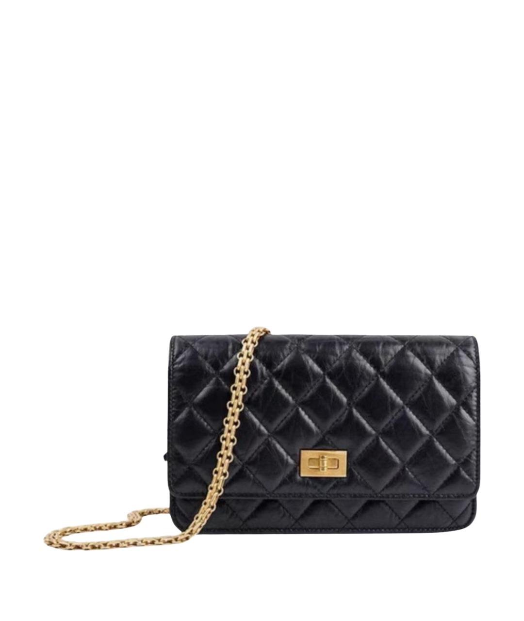 CHANEL Черная кожаная сумка через плечо, фото 1