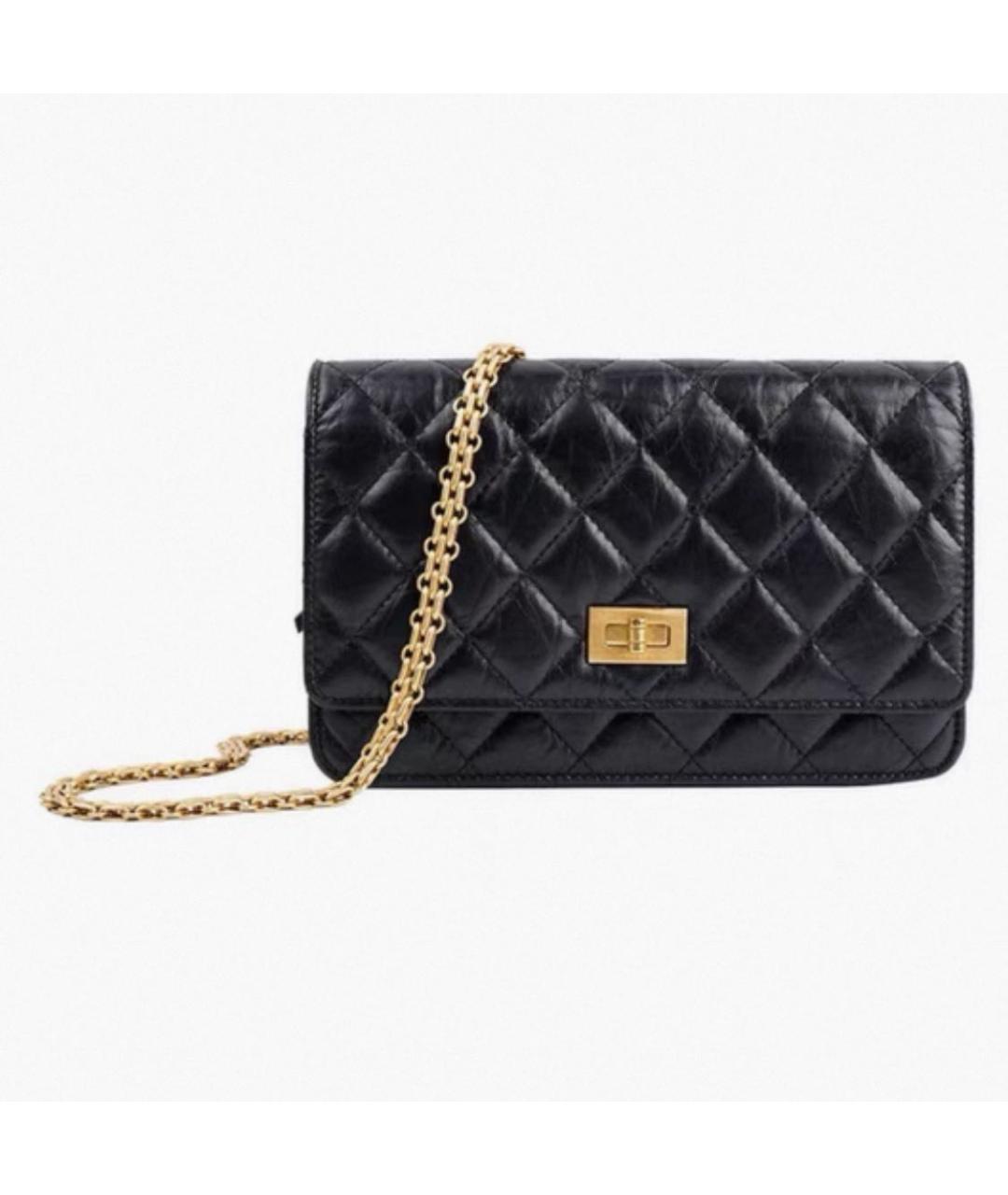 CHANEL Черная кожаная сумка через плечо, фото 5
