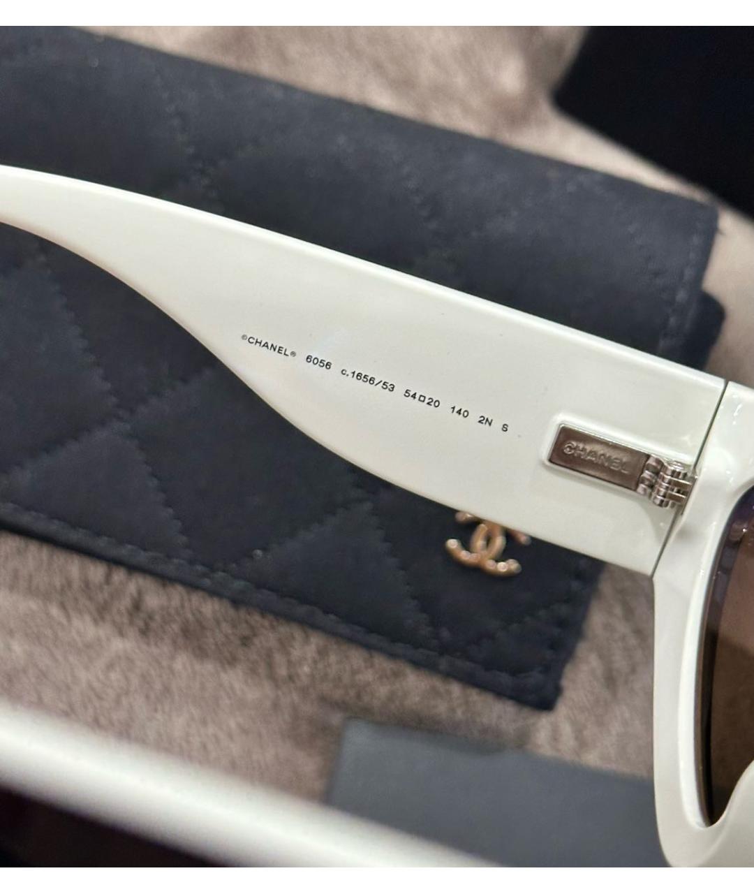 CHANEL Черные пластиковые солнцезащитные очки, фото 3