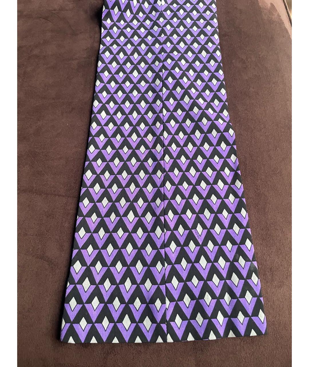 PRADA Фиолетовые шерстяные брюки узкие, фото 5