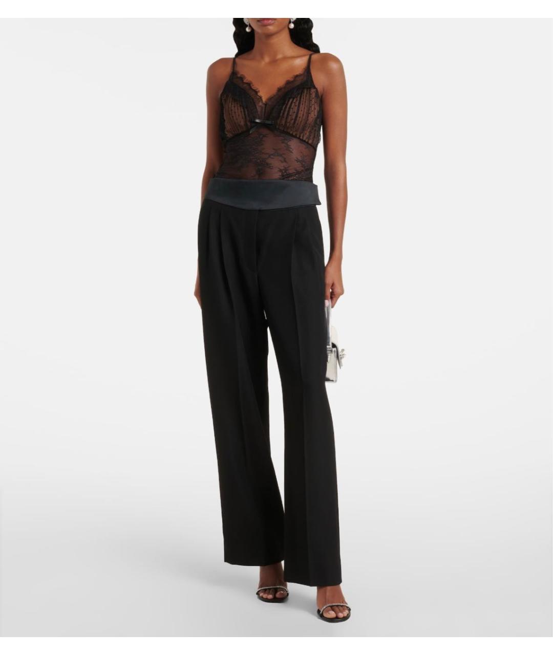 SELF-PORTRAIT Черная кружевная блузы, фото 3