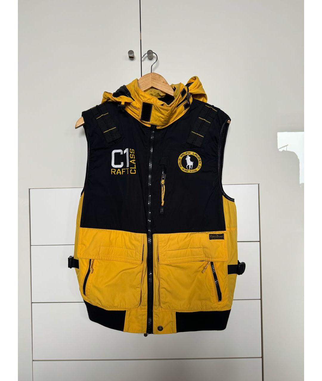 POLO RALPH LAUREN Желтый полиэстеровый жилет, фото 9