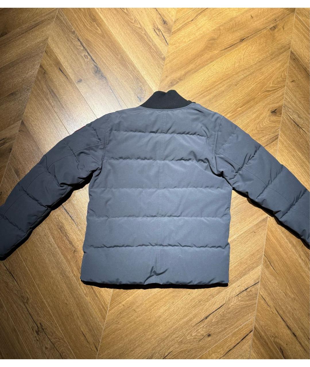 CANADA GOOSE Серый полиэстеровый пуховик, фото 2