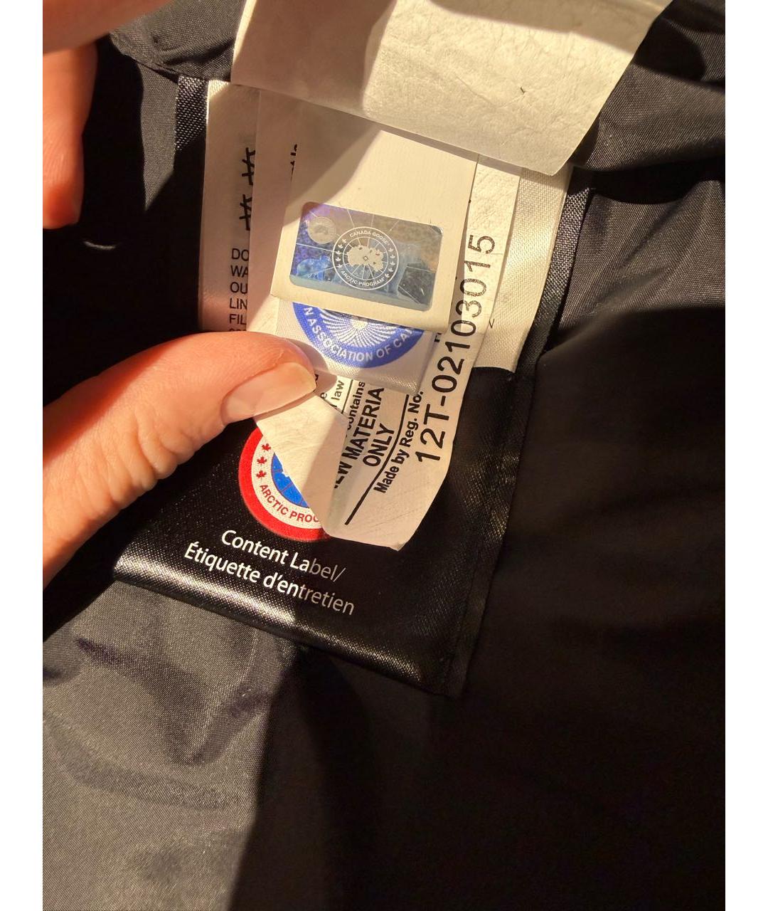 CANADA GOOSE Серый полиэстеровый пуховик, фото 5