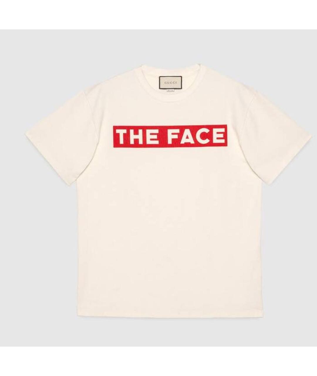 GUCCI Белая хлопковая футболка, фото 9