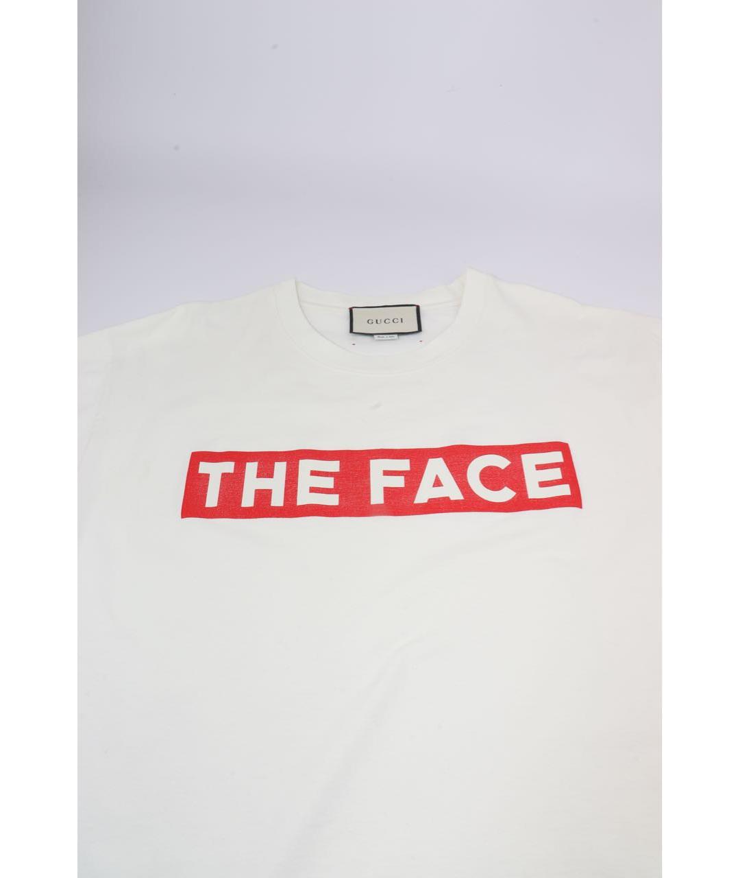 GUCCI Белая хлопковая футболка, фото 2