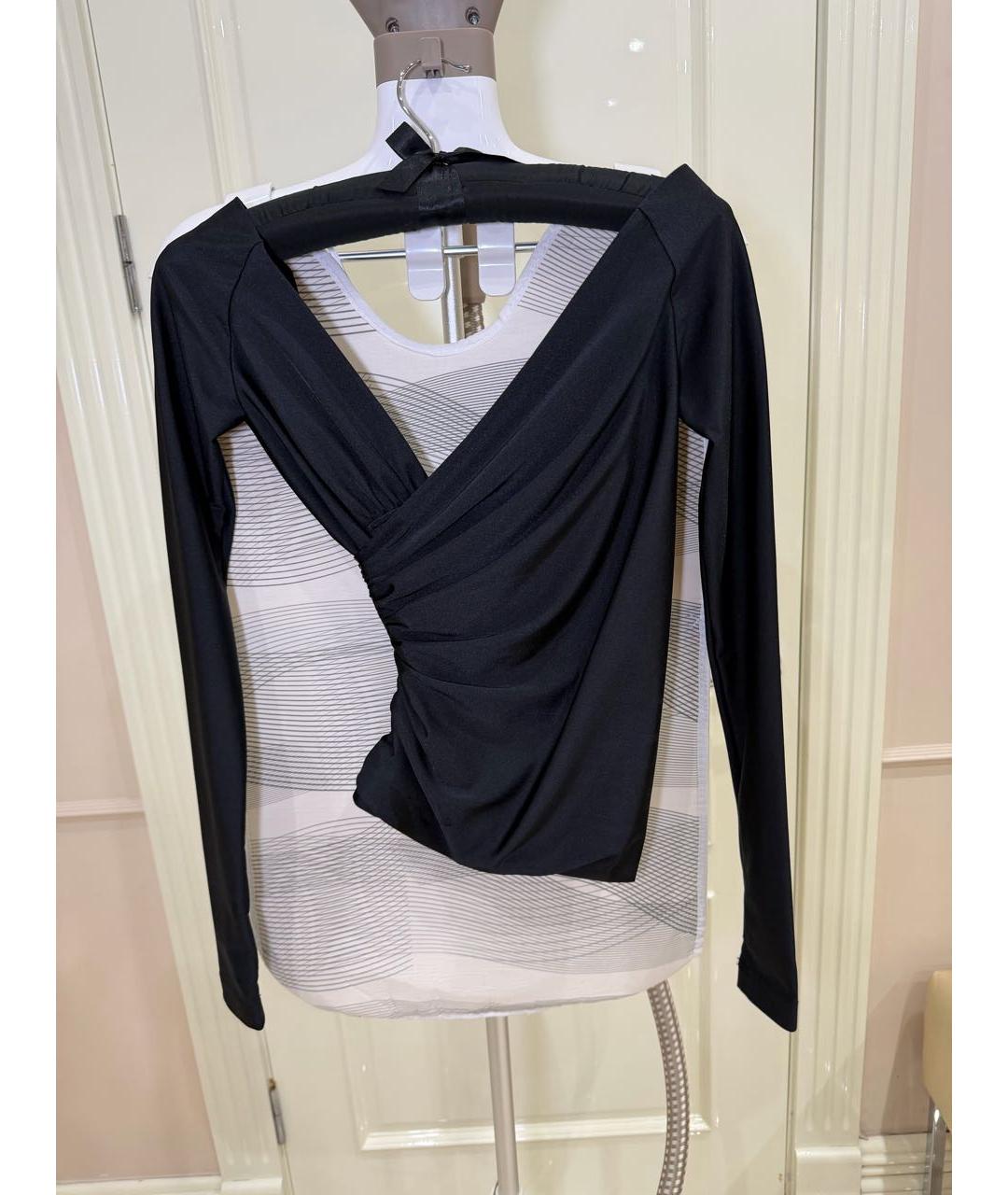 BALENCIAGA Черная полиамидовая блузы, фото 2