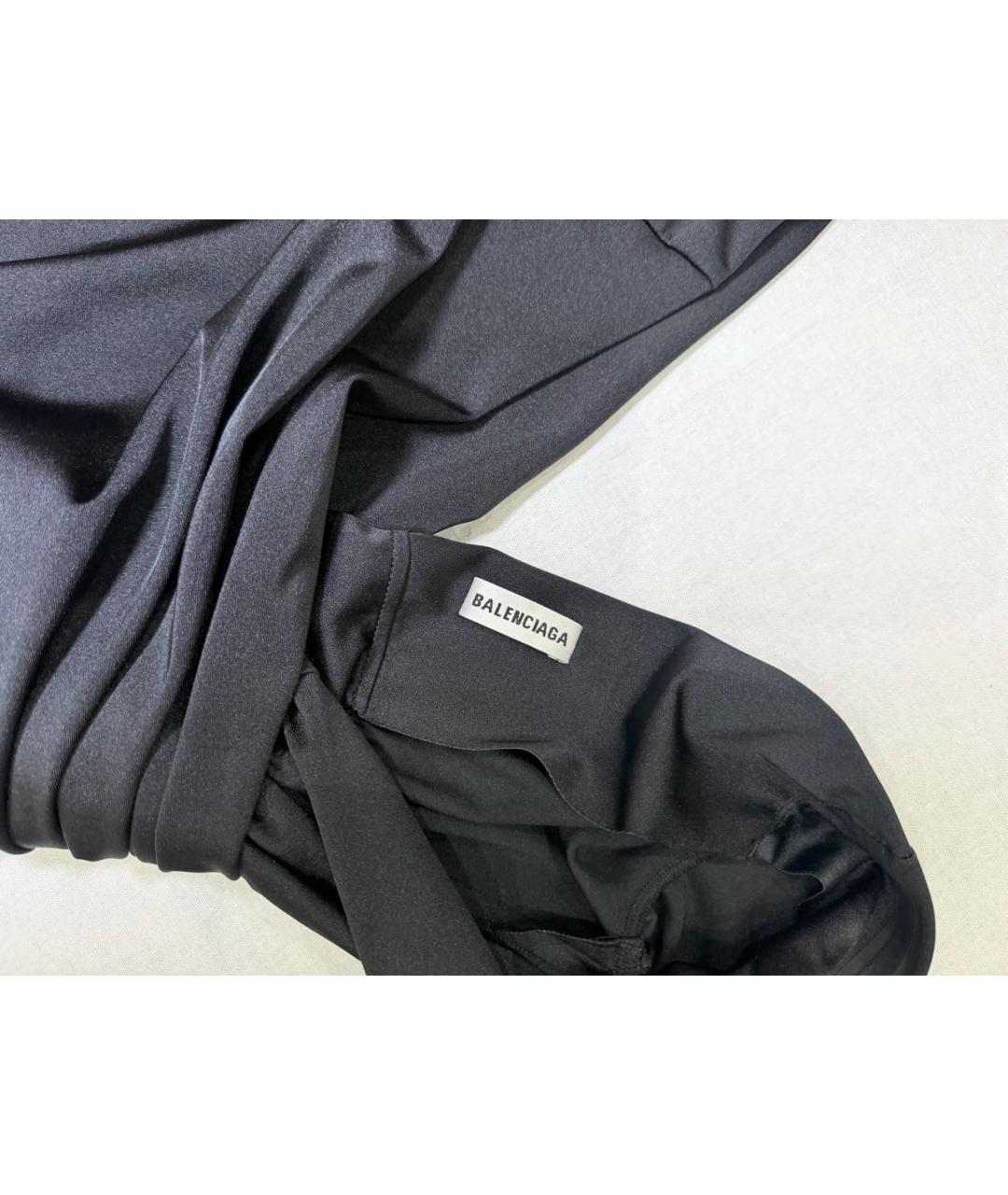 BALENCIAGA Черная полиамидовая блузы, фото 5
