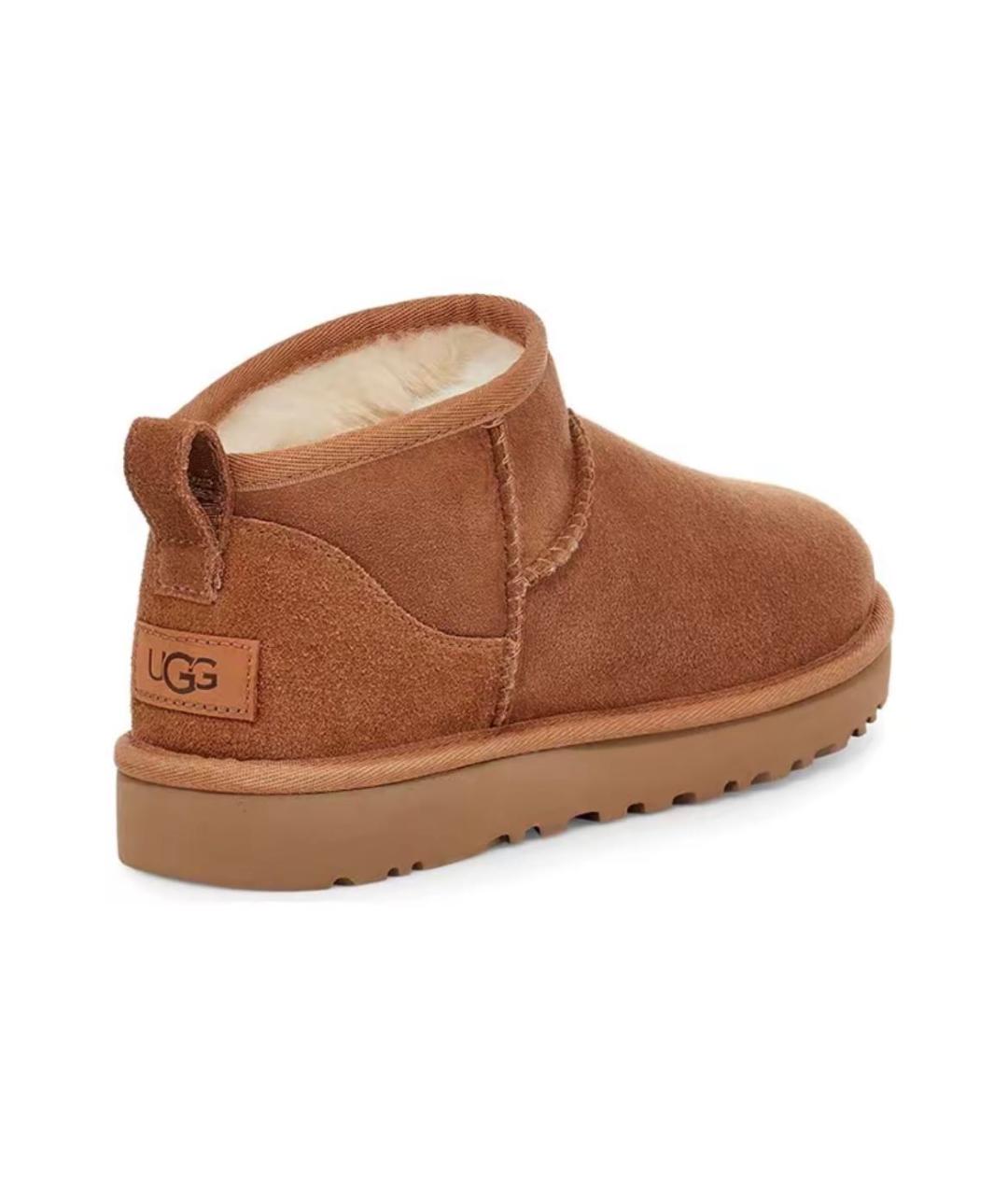 UGG AUSTRALIA Коричневые замшевые ботильоны, фото 4