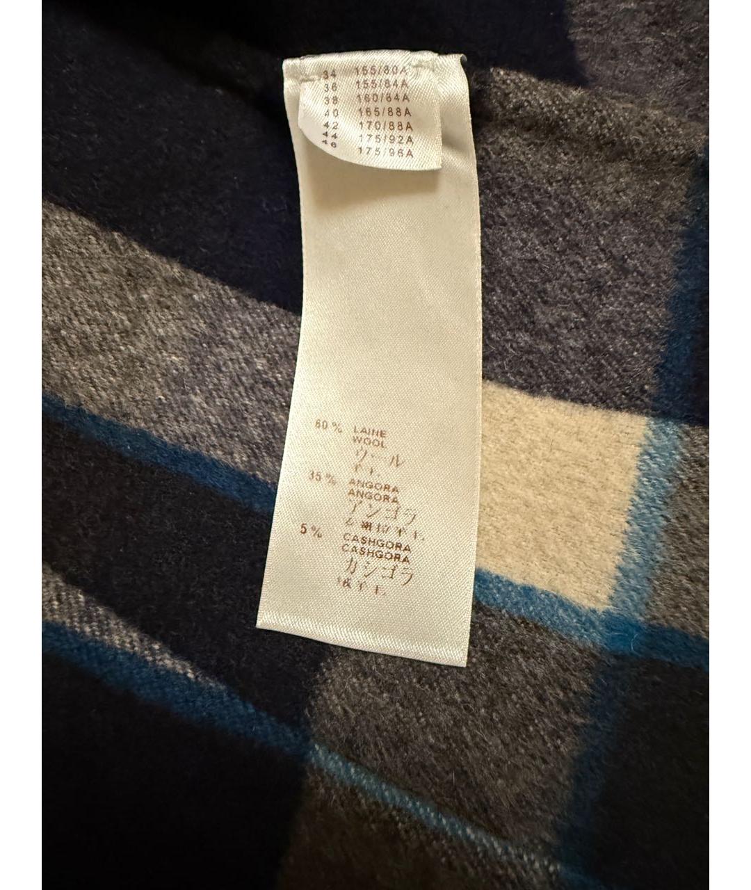 LOUIS VUITTON Темно-синее шерстяное пальто, фото 6
