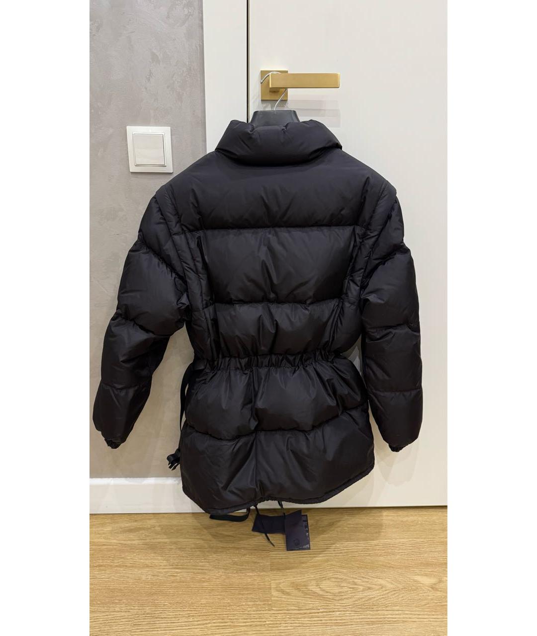 PRADA Черный полиэстеровый пуховик, фото 6