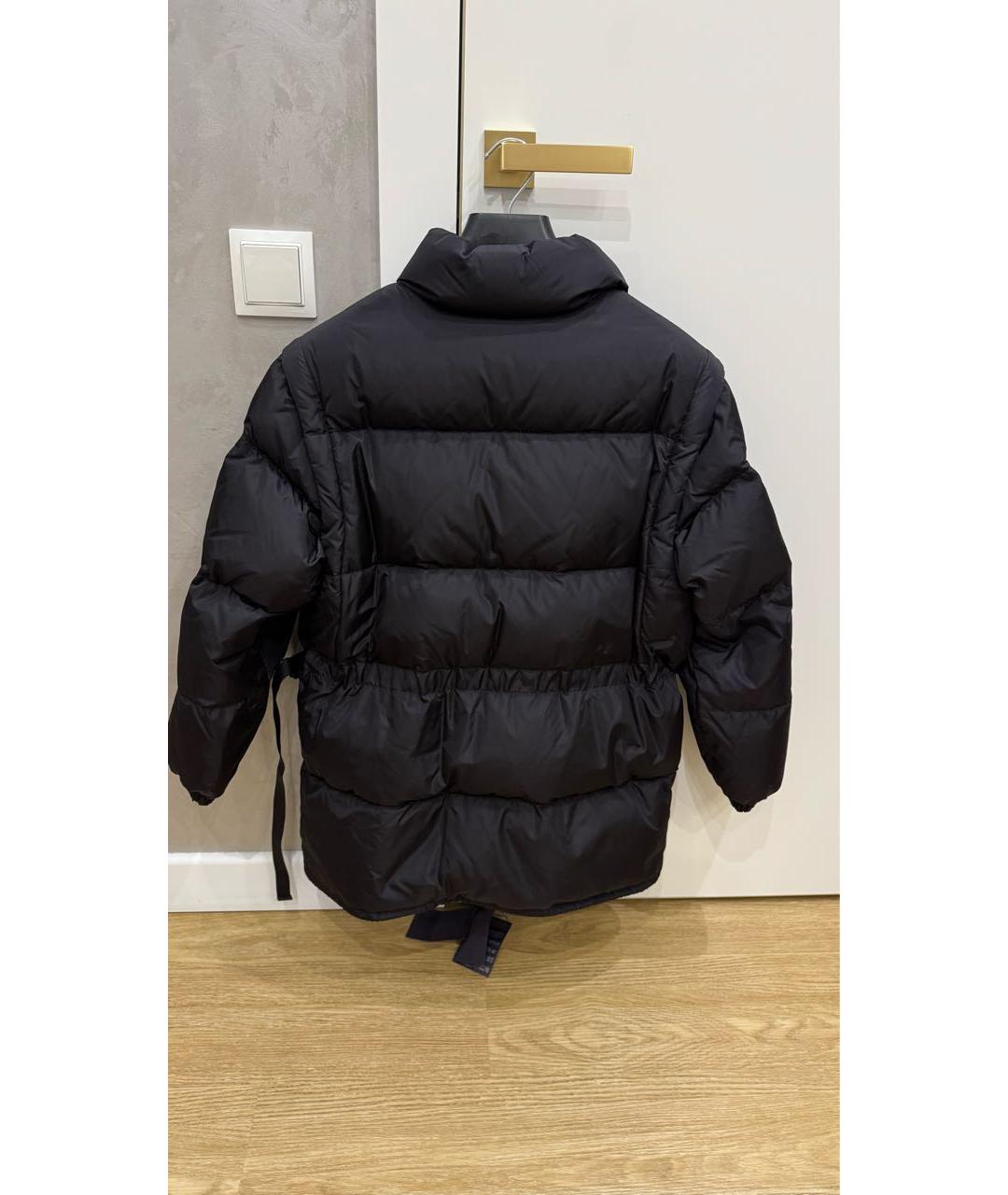PRADA Черный полиэстеровый пуховик, фото 2