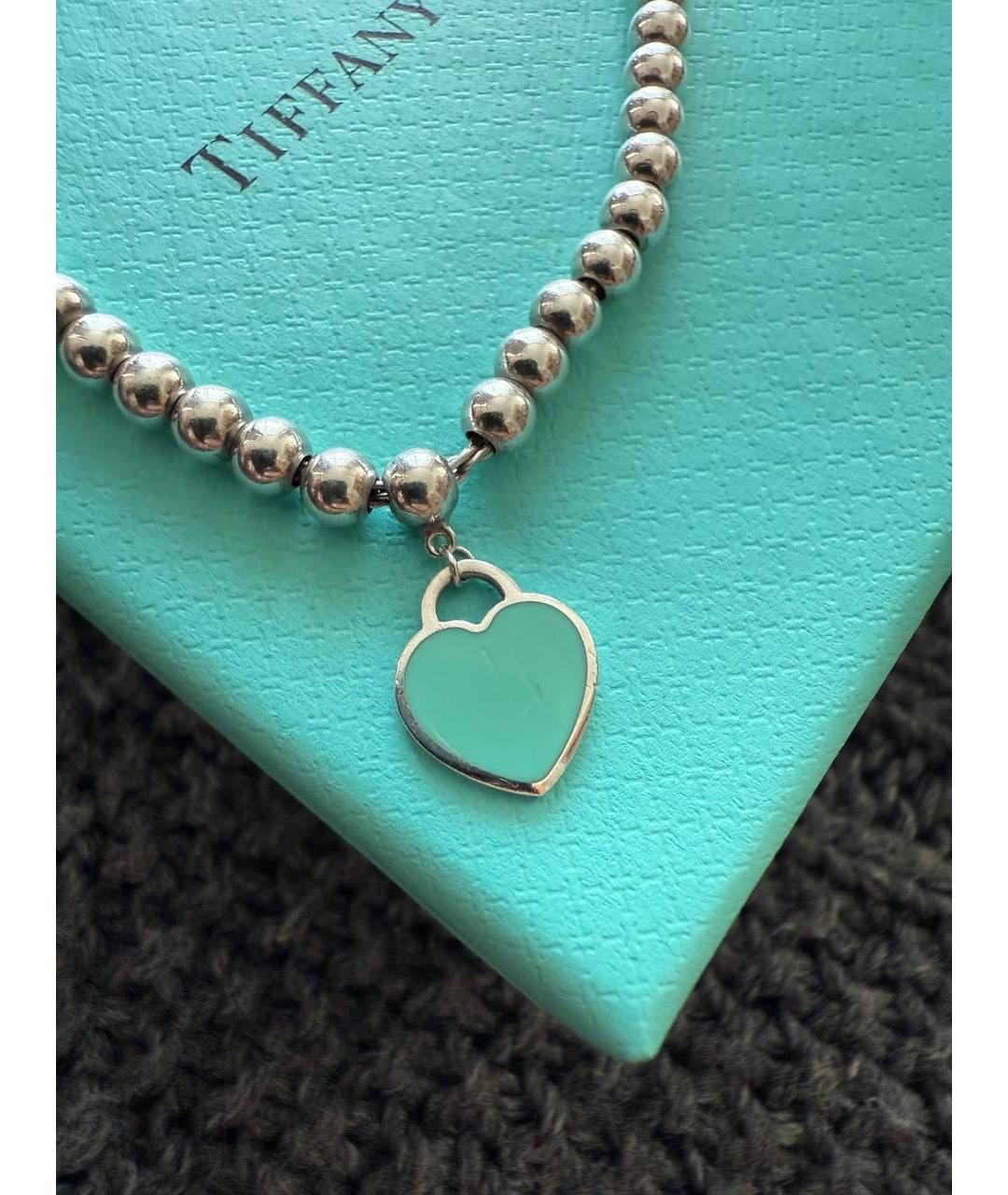 TIFFANY&CO Бирюзовый серебряный браслет, фото 4