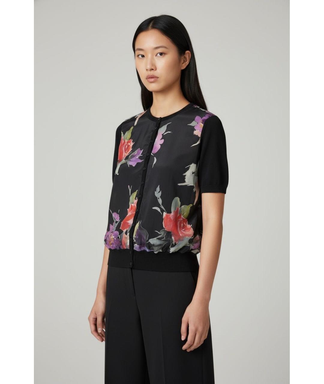 DOLCE&GABBANA Черный шерстяной кардиган, фото 2