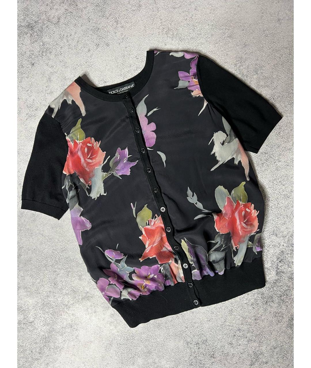 DOLCE&GABBANA Черный шерстяной кардиган, фото 8