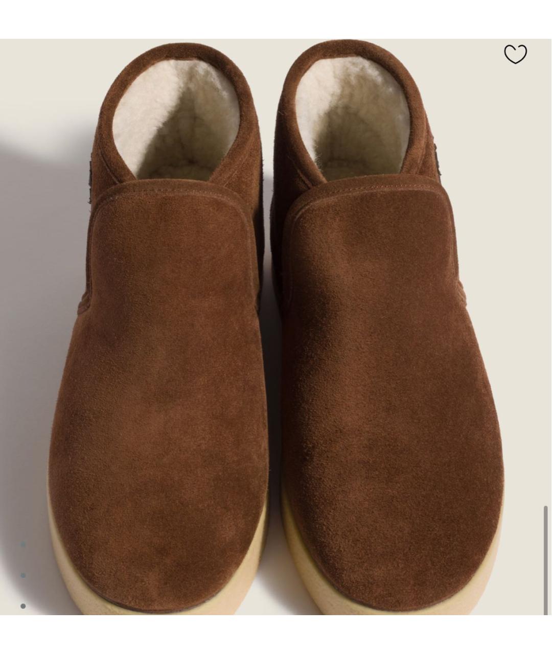 MIU MIU Коричневые замшевые ботинки, фото 4