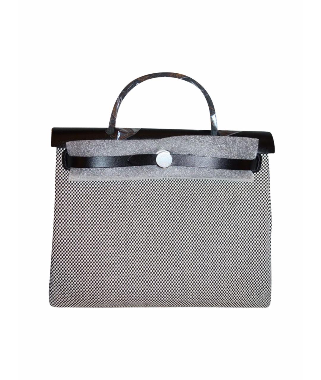 HERMES Серая тканевая сумка через плечо, фото 1