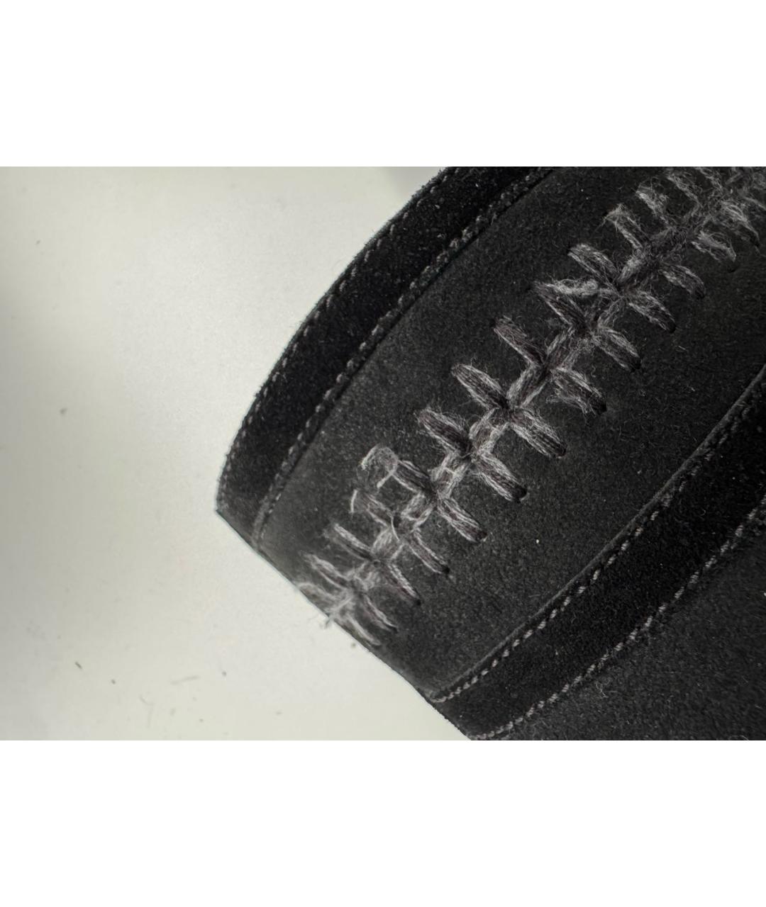 CHANEL Черные замшевые полусапоги, фото 8