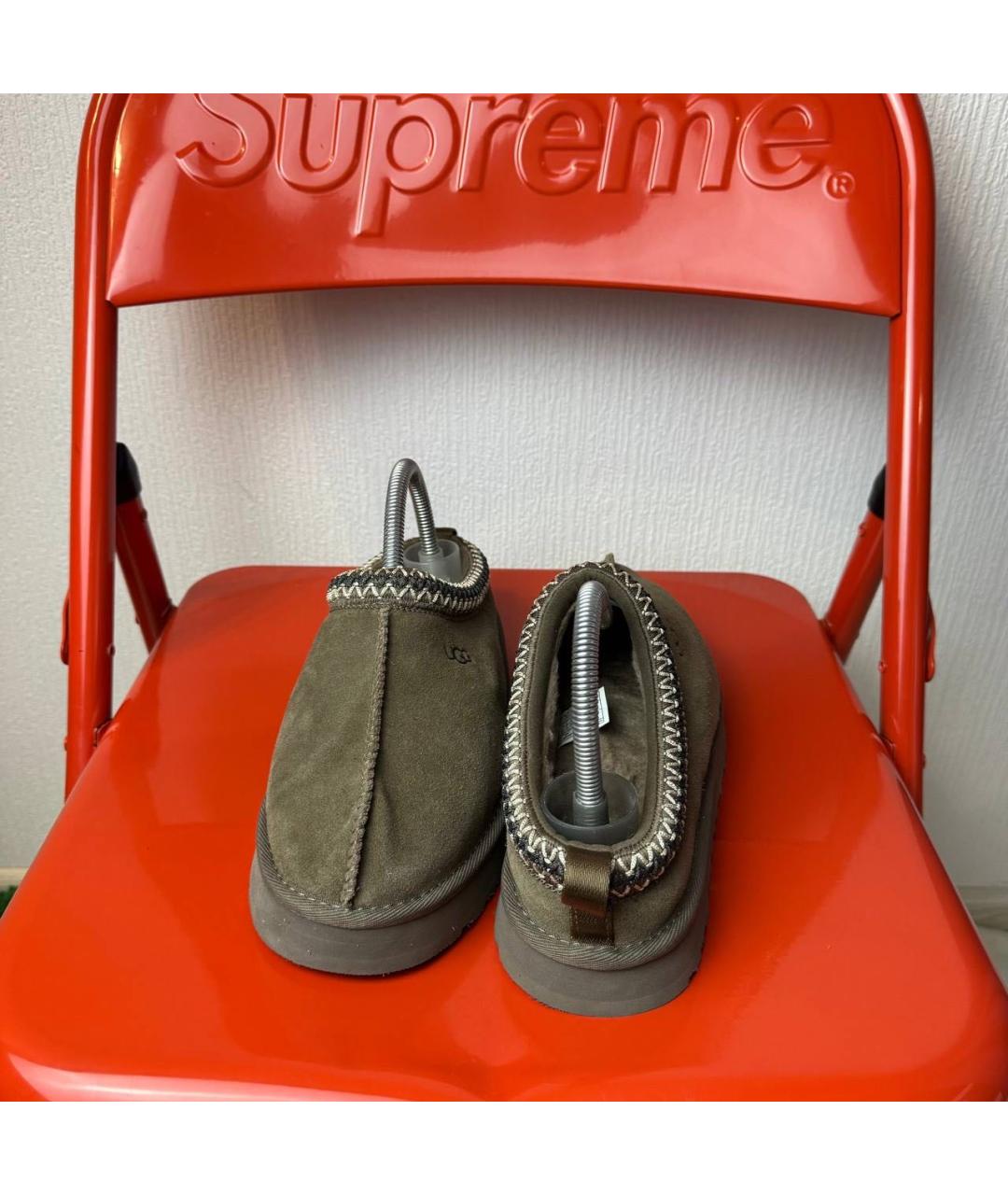 UGG AUSTRALIA Хаки замшевые полусапоги, фото 3