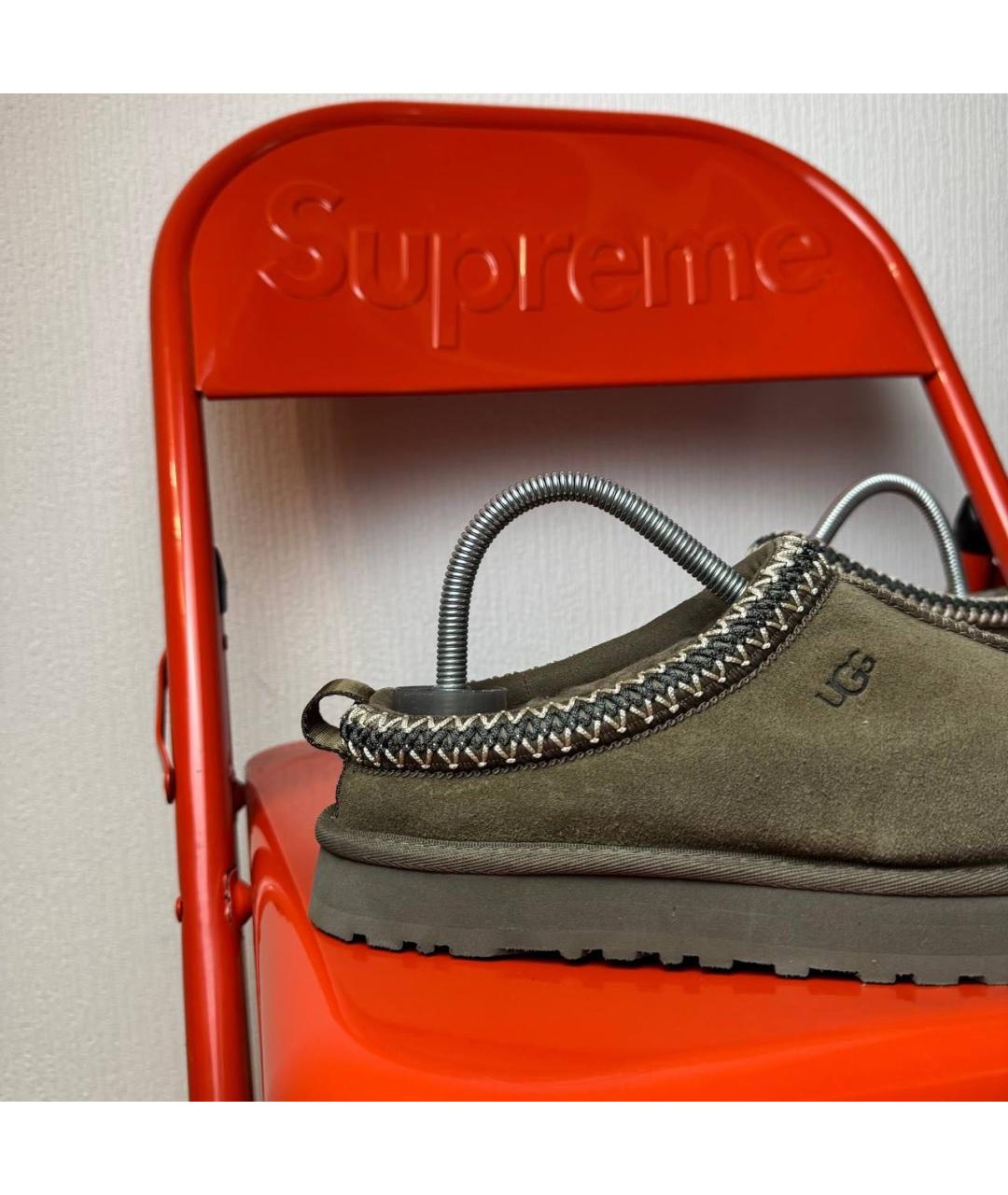 UGG AUSTRALIA Хаки замшевые полусапоги, фото 5