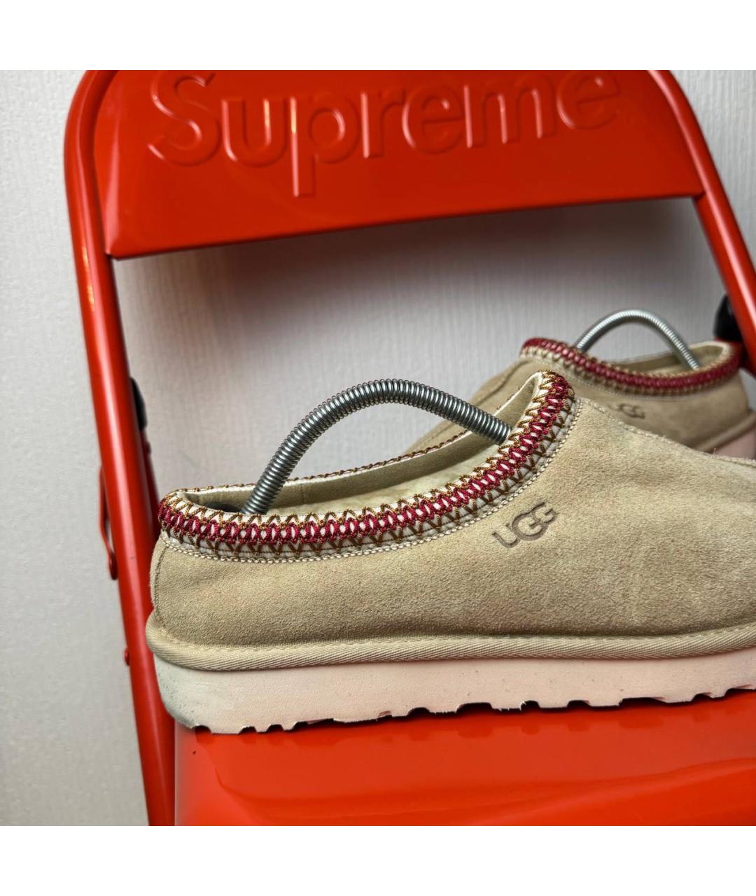 UGG AUSTRALIA Бежевые замшевые низкие ботинки, фото 3