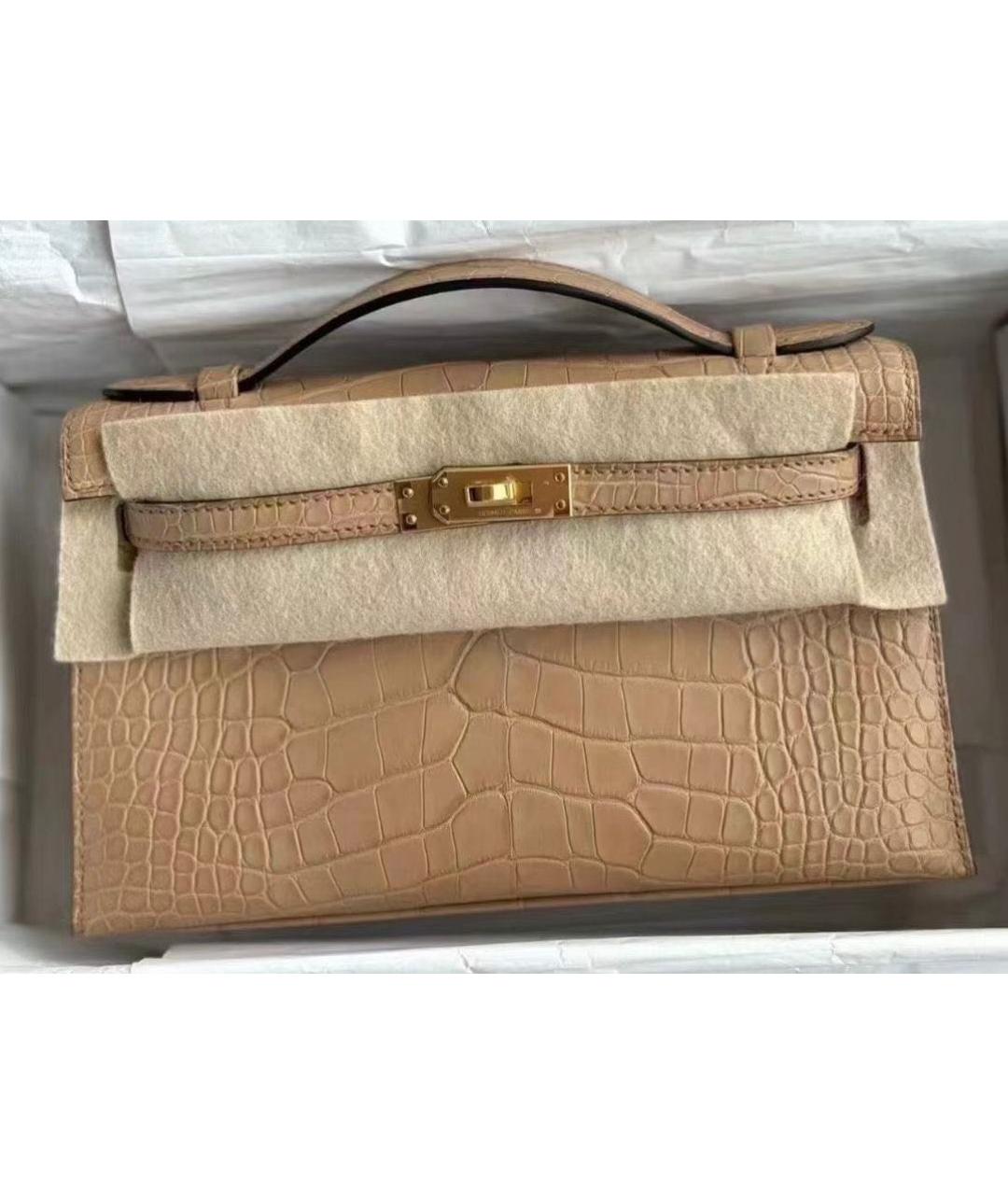 HERMES Сумка с короткими ручками из экзотической кожи, фото 2