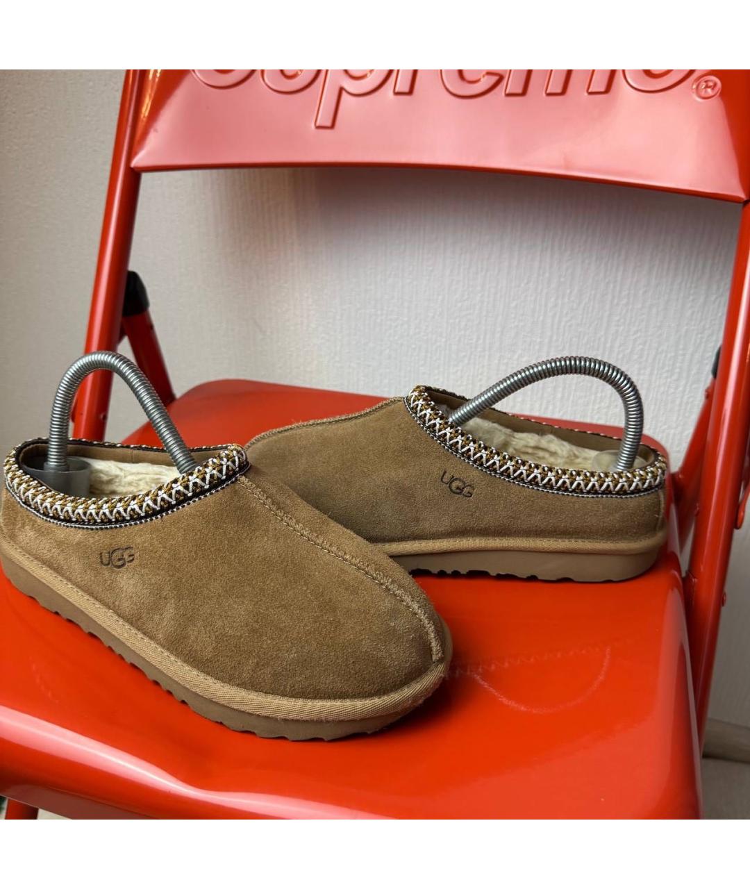 UGG AUSTRALIA Коричневые замшевые полусапоги, фото 2