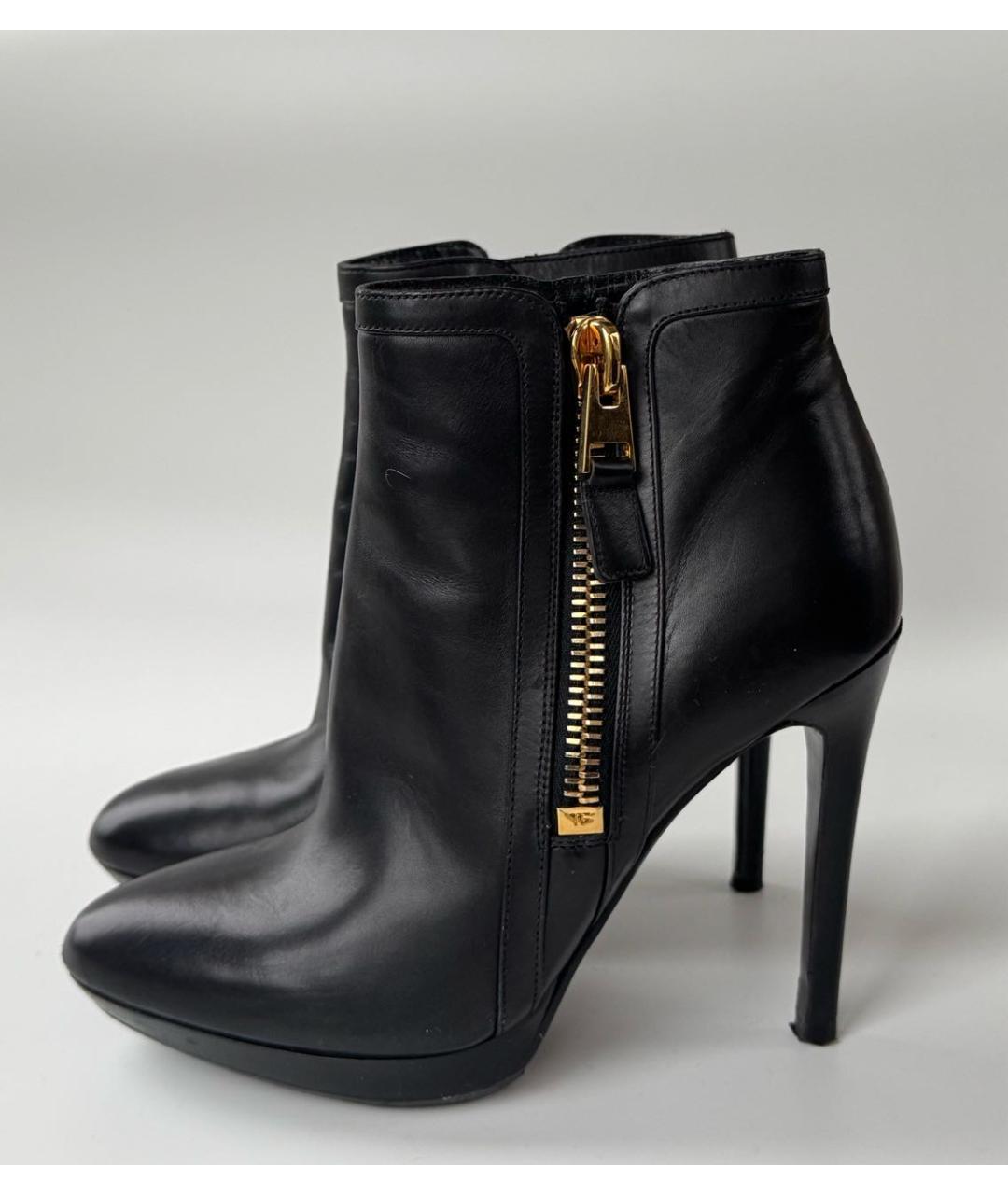 TOM FORD Черные кожаные ботильоны, фото 8