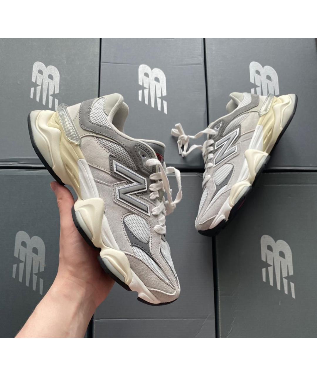 NEW BALANCE Серые замшевые кроссовки, фото 5