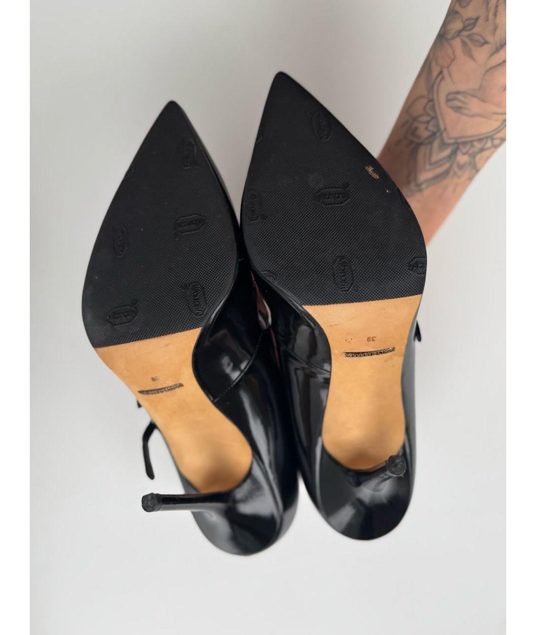 DOLCE&GABBANA Черные туфли из лакированной кожи, фото 6