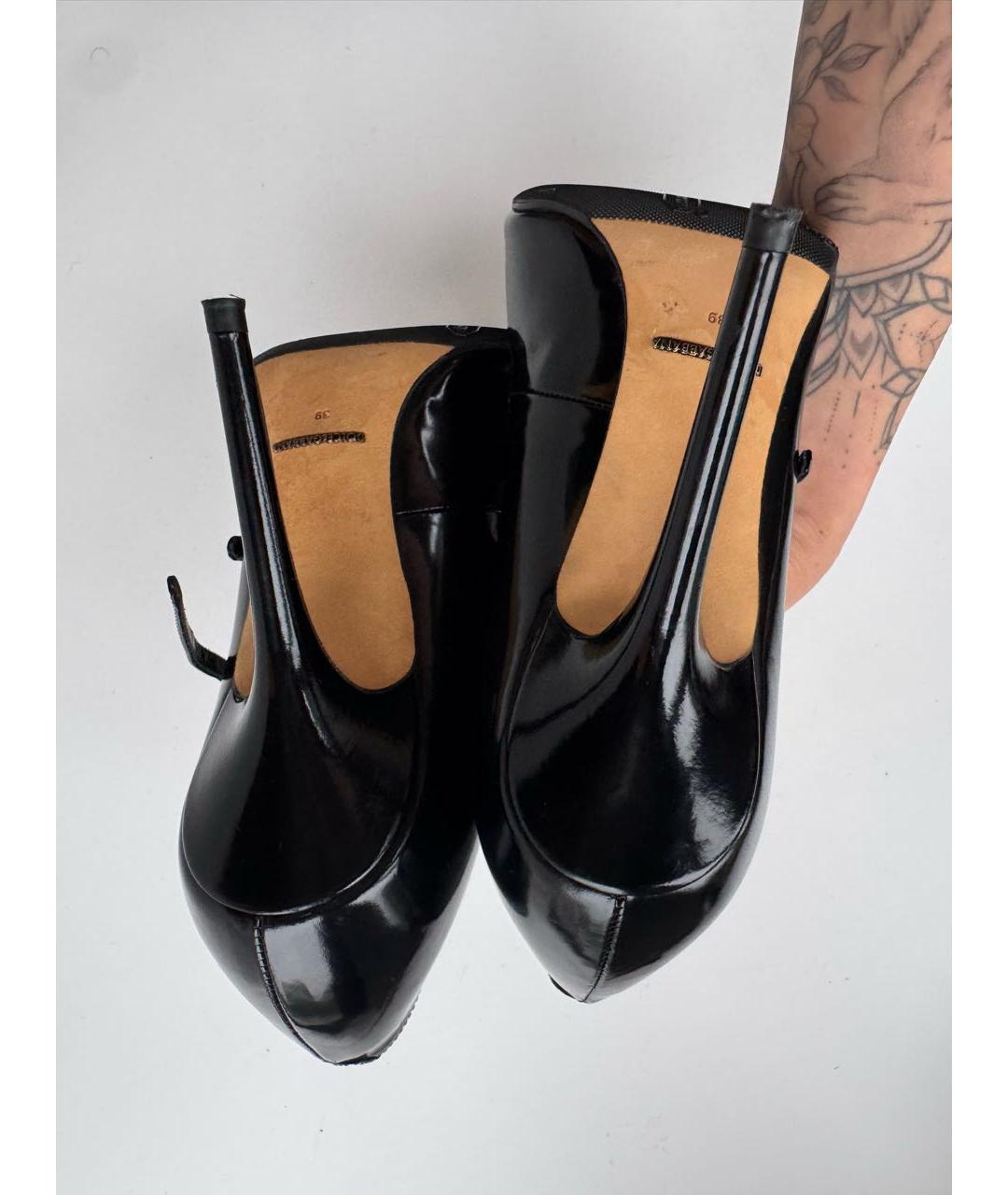 DOLCE&GABBANA Черные туфли из лакированной кожи, фото 7