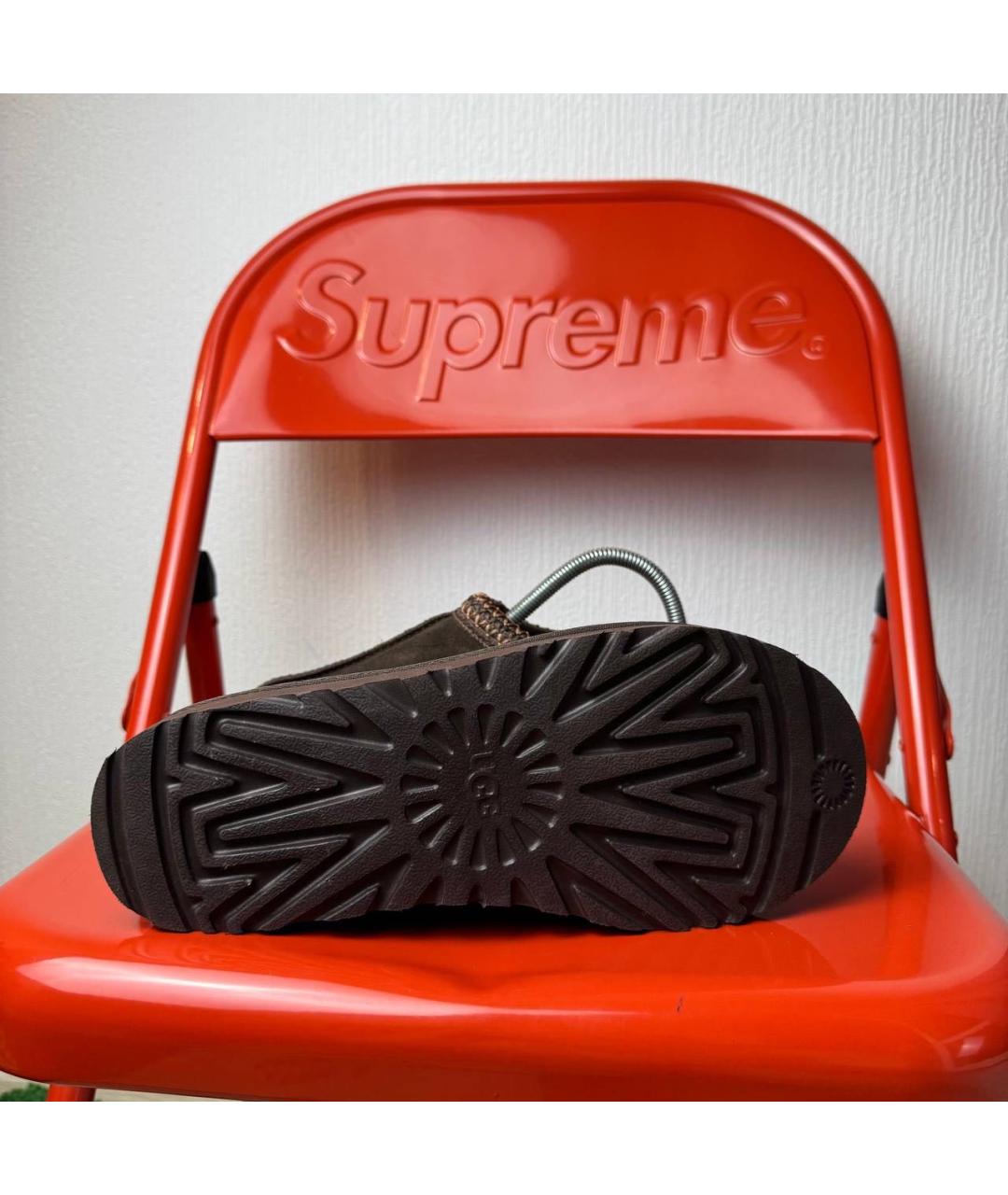 UGG AUSTRALIA Коричневые замшевые полусапоги, фото 5