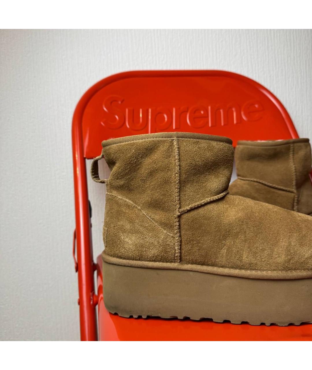 UGG AUSTRALIA Коричневые замшевые ботинки, фото 4