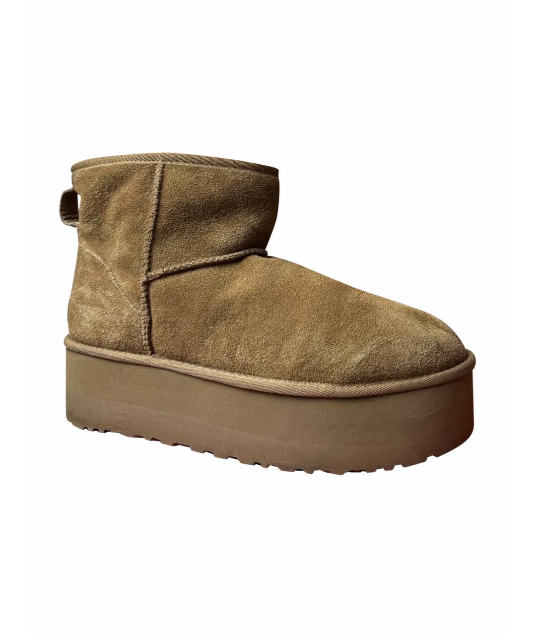 UGG AUSTRALIA Коричневые замшевые ботинки, фото 1