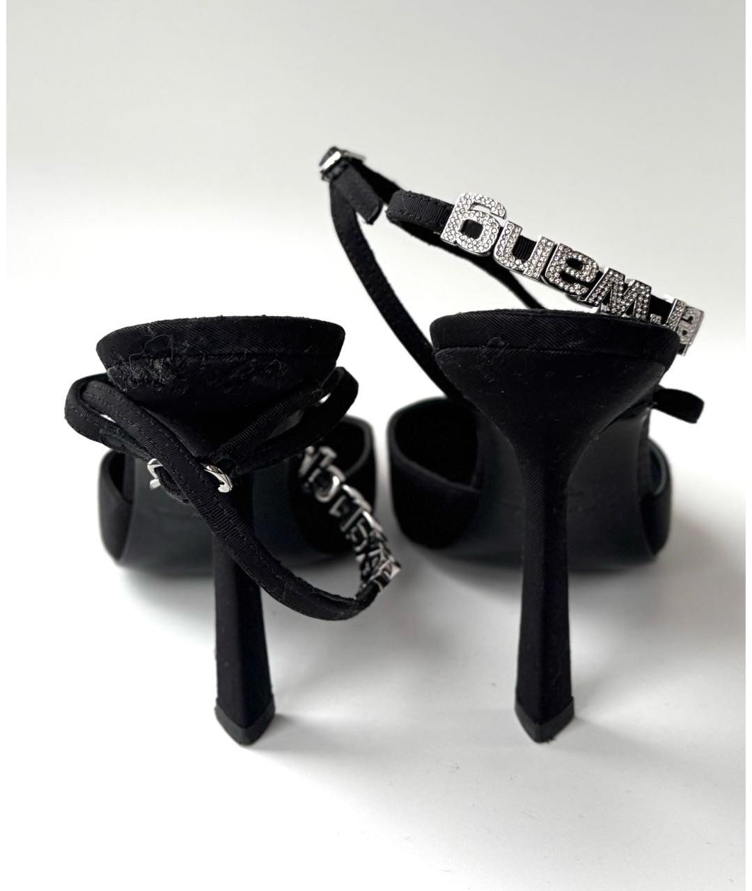 ALEXANDER WANG Черные текстильные туфли, фото 4