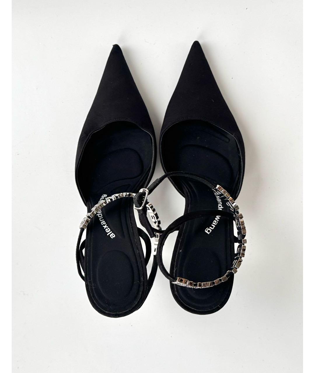 ALEXANDER WANG Черные текстильные туфли, фото 3